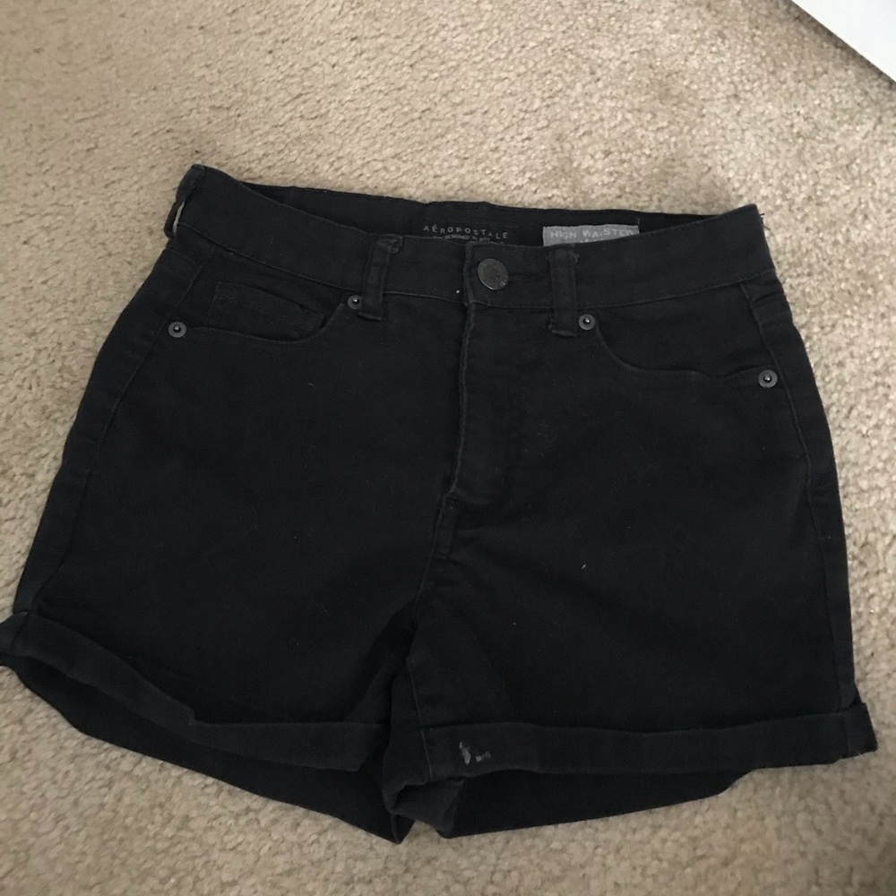 Black High Waisted Aeropostale Shorts